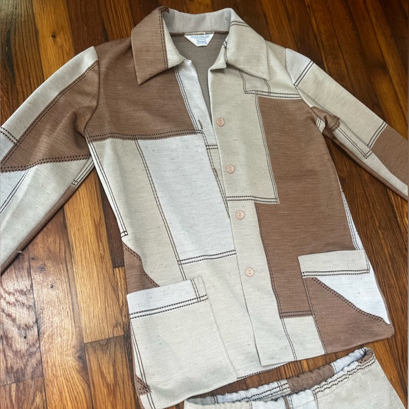 Vintage 1970s Sears patchwork suit set - Picture 4 of 11